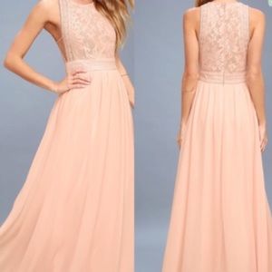 Lulus Forever & Always Blush Pink Dress